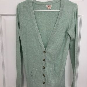Light turquoise blue cardigan